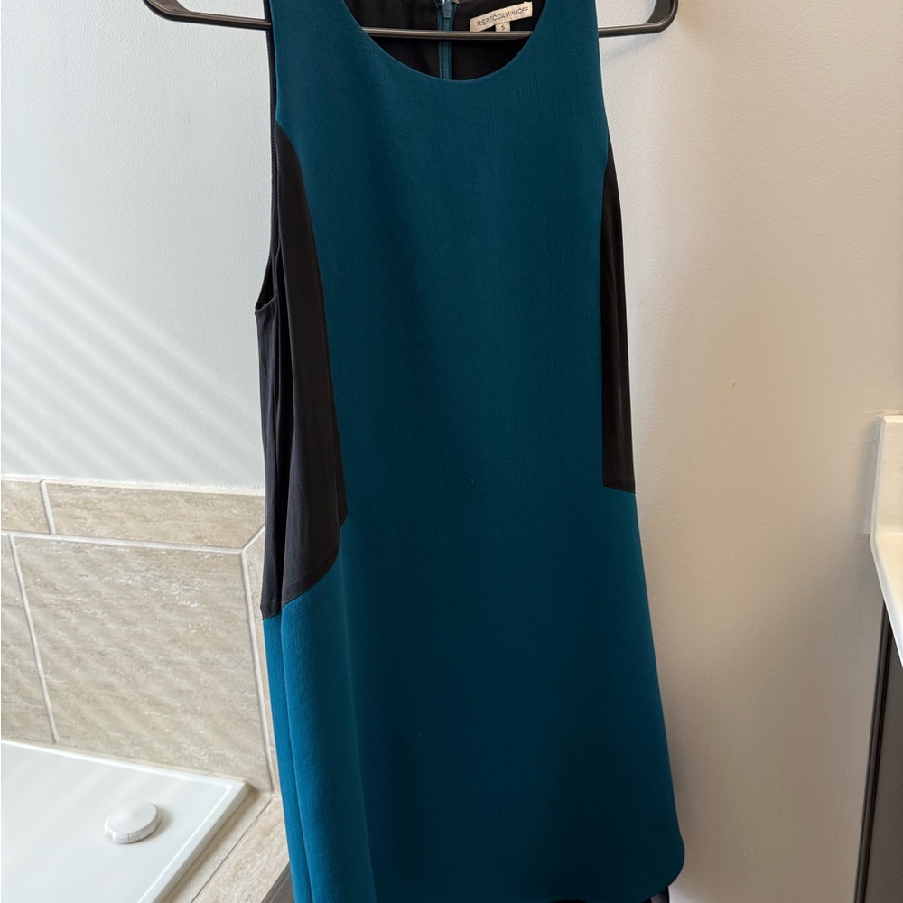 Rebecca Minkoff Teal and Black Mini Dress